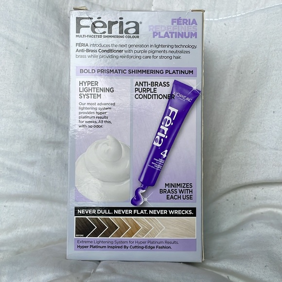 L'Oreal Paris Feria Hyper Platinum Advanced Lightening System Hair Bleach - Picture 2 of 2